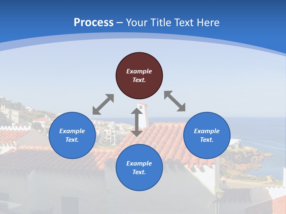 Tranquil White Leisure PowerPoint Template