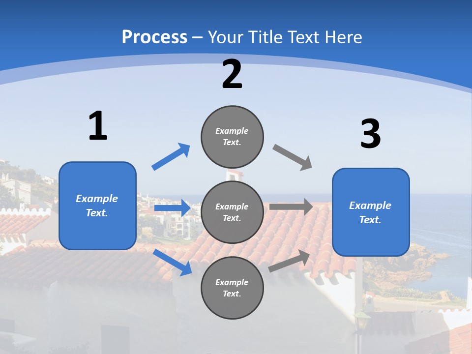 Tranquil White Leisure PowerPoint Template