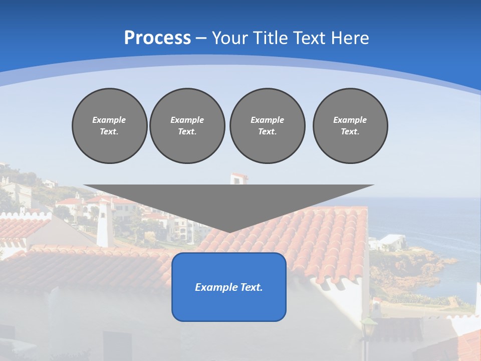 Tranquil White Leisure PowerPoint Template