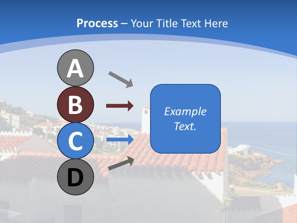 Tranquil White Leisure PowerPoint Template