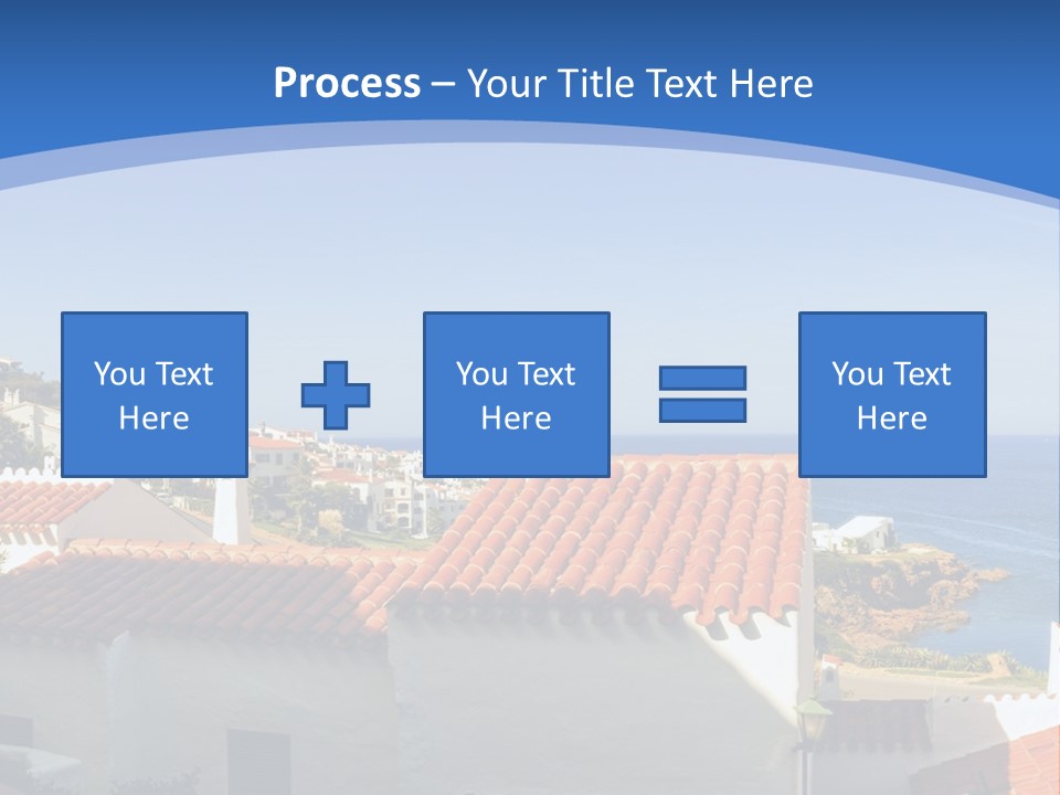 Tranquil White Leisure PowerPoint Template