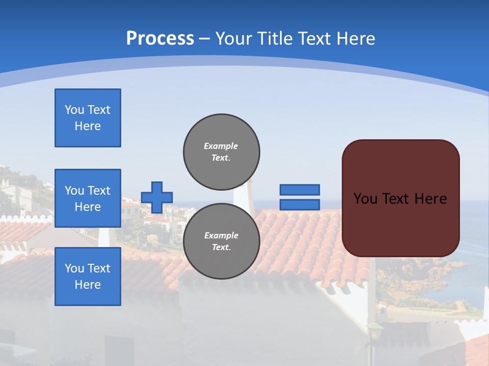 Tranquil White Leisure PowerPoint Template