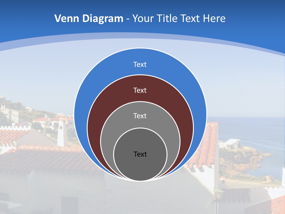 Tranquil White Leisure PowerPoint Template