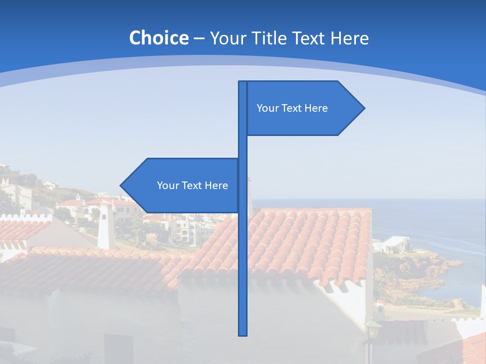 Tranquil White Leisure PowerPoint Template