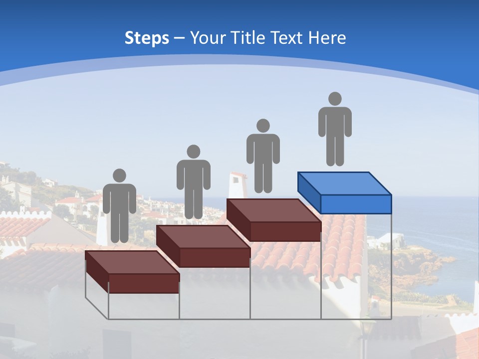 Tranquil White Leisure PowerPoint Template