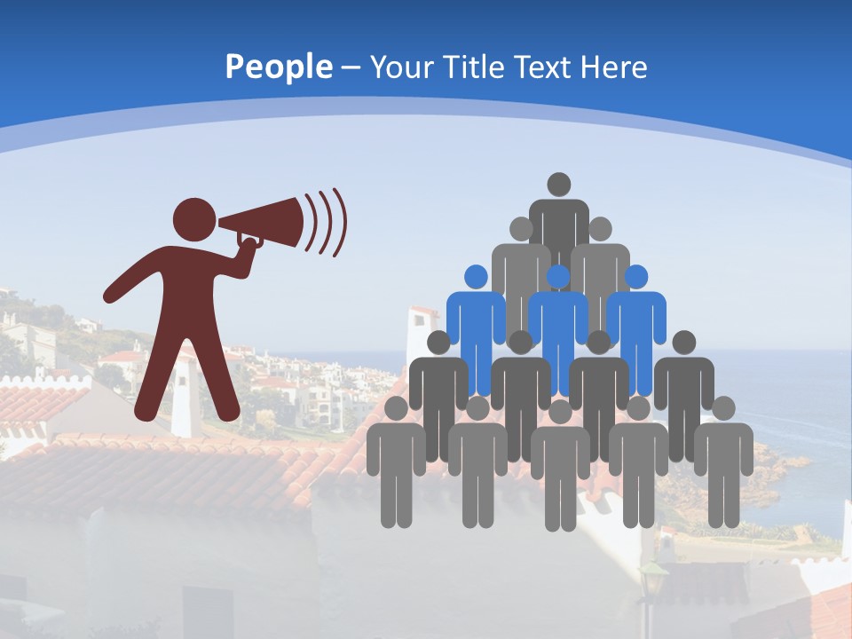 Tranquil White Leisure PowerPoint Template