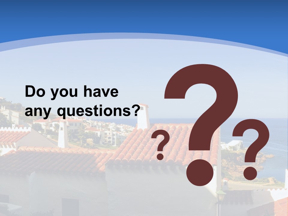 Tranquil White Leisure PowerPoint Template