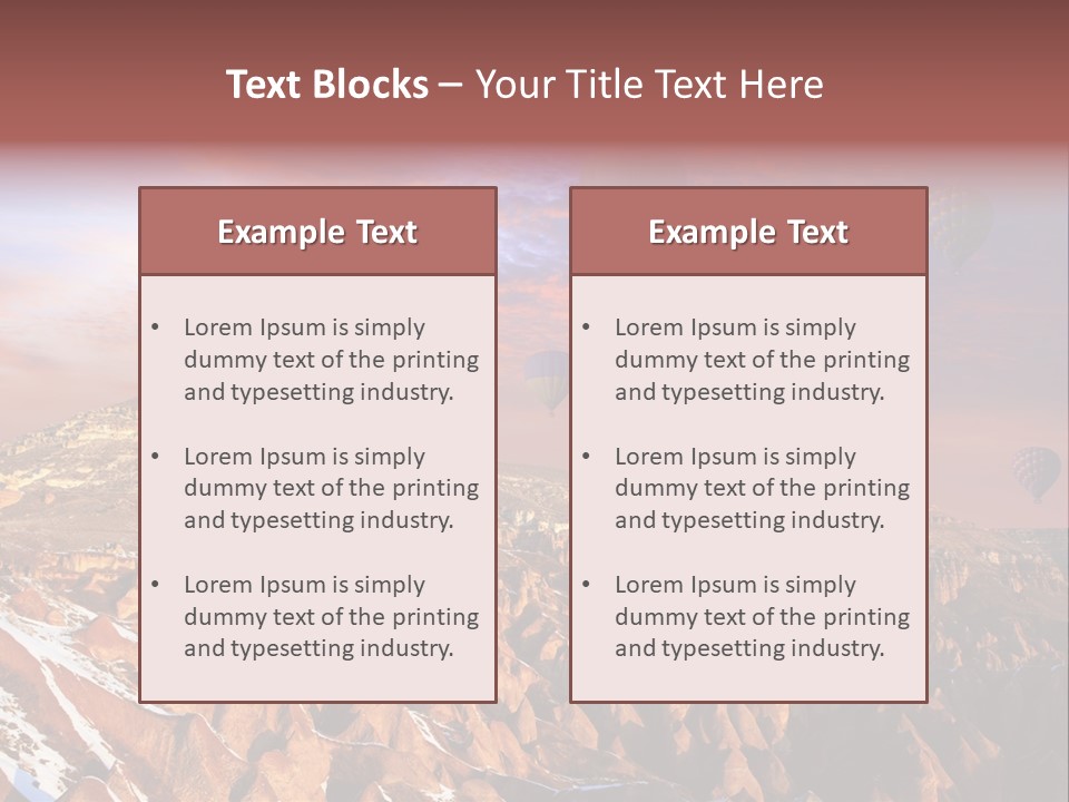 Hot Limestone Anatolia PowerPoint Template