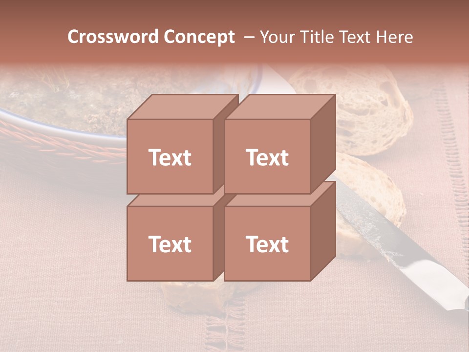 Knife Table Gourmet PowerPoint Template