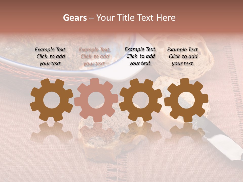 Knife Table Gourmet PowerPoint Template