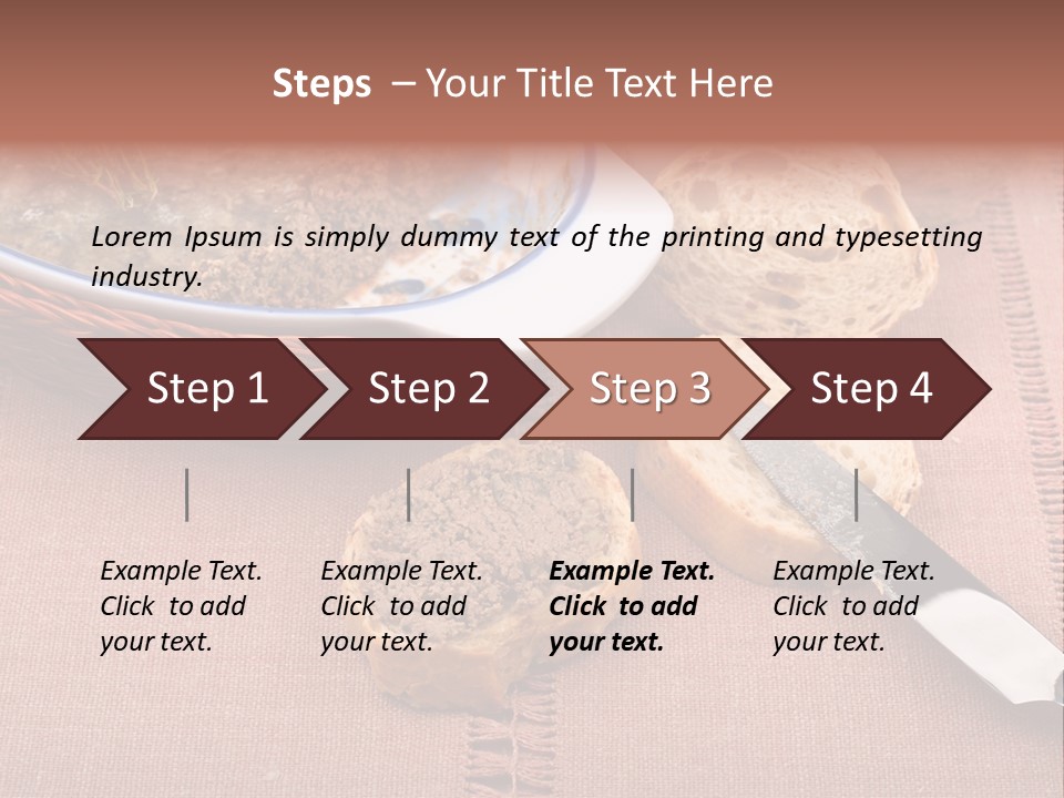 Knife Table Gourmet PowerPoint Template