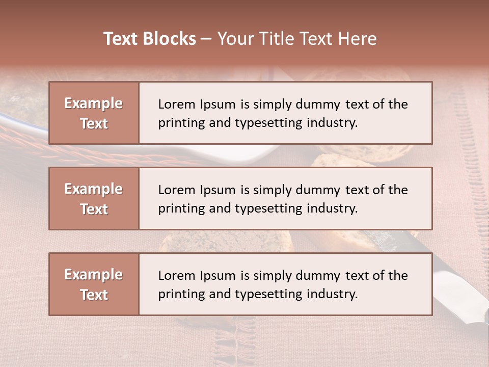 Knife Table Gourmet PowerPoint Template