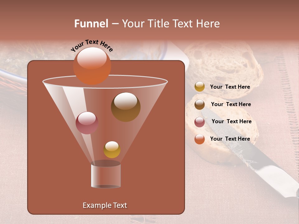 Knife Table Gourmet PowerPoint Template