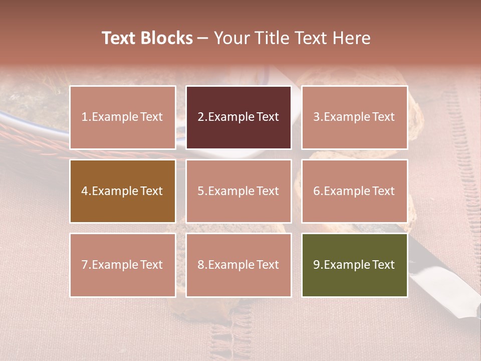 Knife Table Gourmet PowerPoint Template