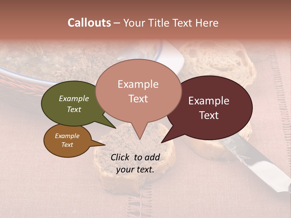 Knife Table Gourmet PowerPoint Template