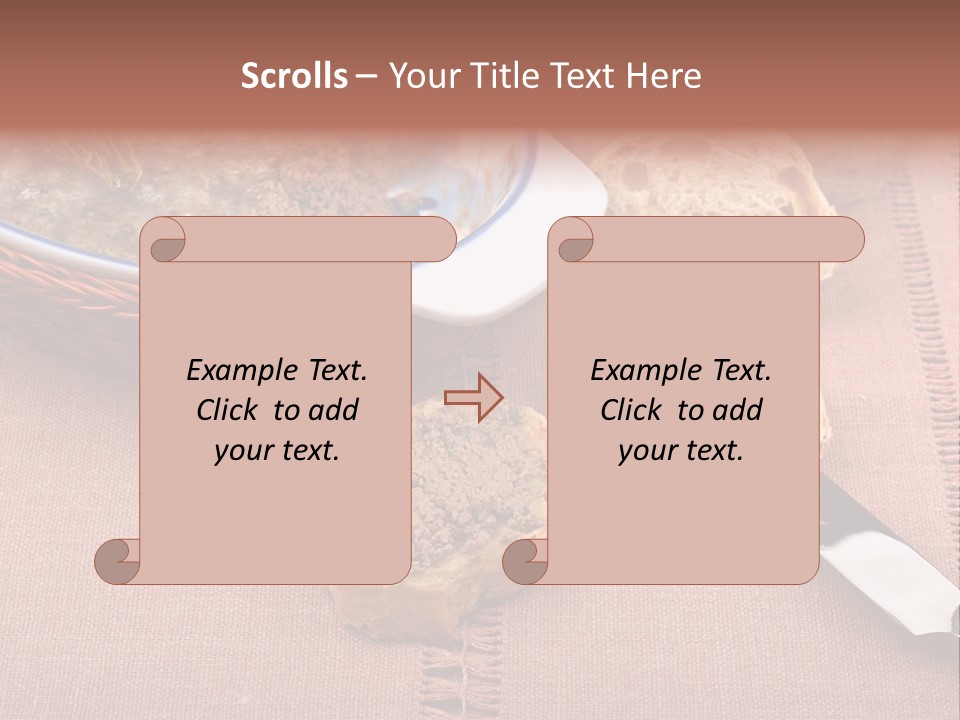 Knife Table Gourmet PowerPoint Template