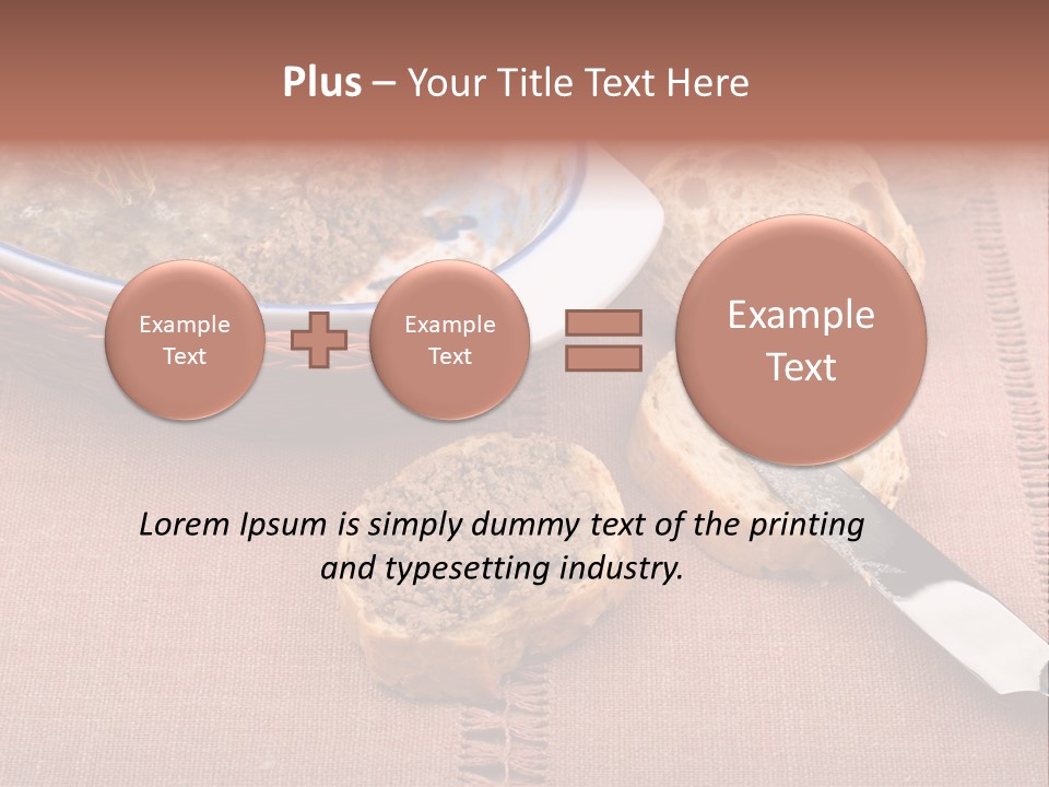 Knife Table Gourmet PowerPoint Template