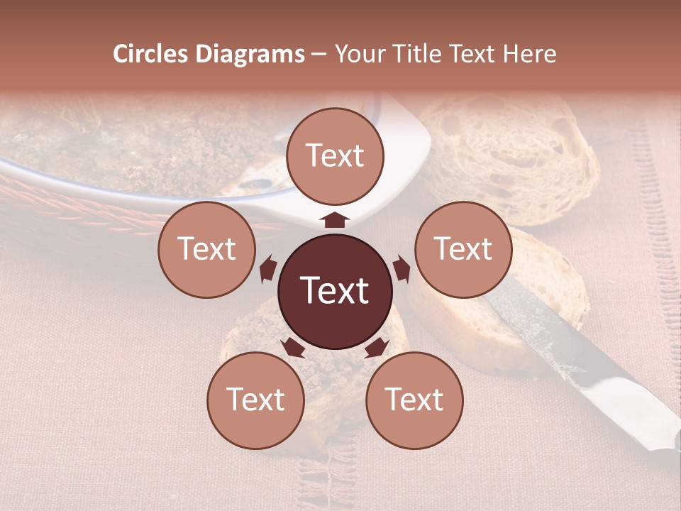 Knife Table Gourmet PowerPoint Template