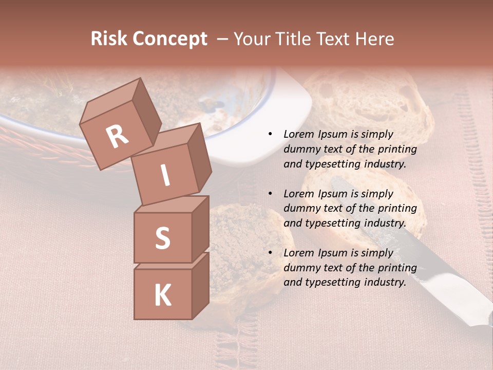 Knife Table Gourmet PowerPoint Template