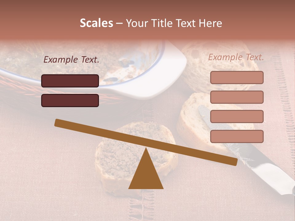 Knife Table Gourmet PowerPoint Template