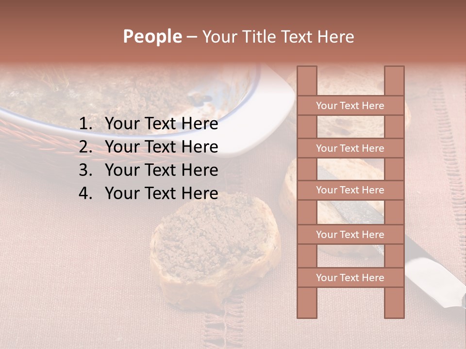 Knife Table Gourmet PowerPoint Template
