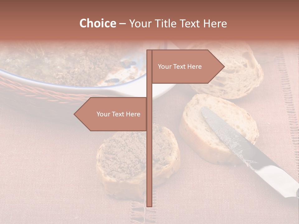 Knife Table Gourmet PowerPoint Template