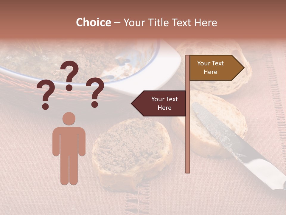 Knife Table Gourmet PowerPoint Template