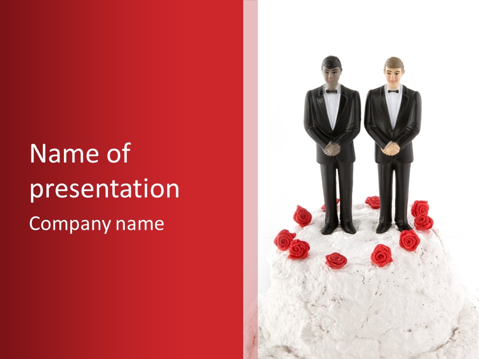 Caucasian Tuxedo Homo PowerPoint Template