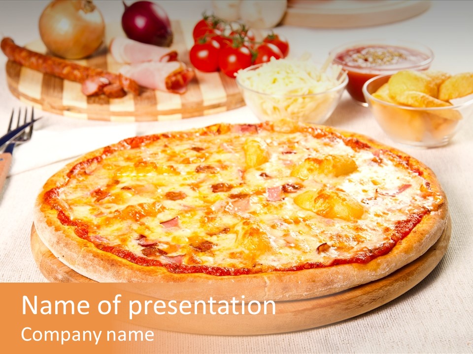 Close Onion Pastry PowerPoint Template