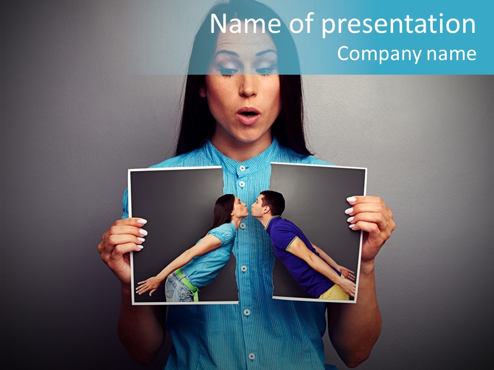 Feeling Wife Break PowerPoint Template