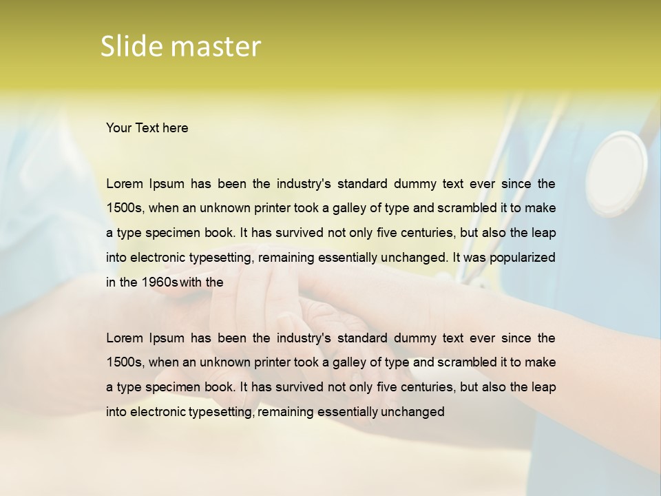 Patient Nursing Comfort PowerPoint Template