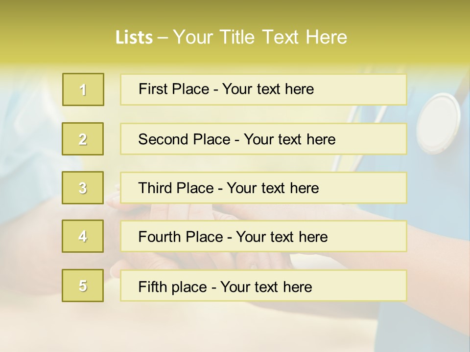 Patient Nursing Comfort PowerPoint Template