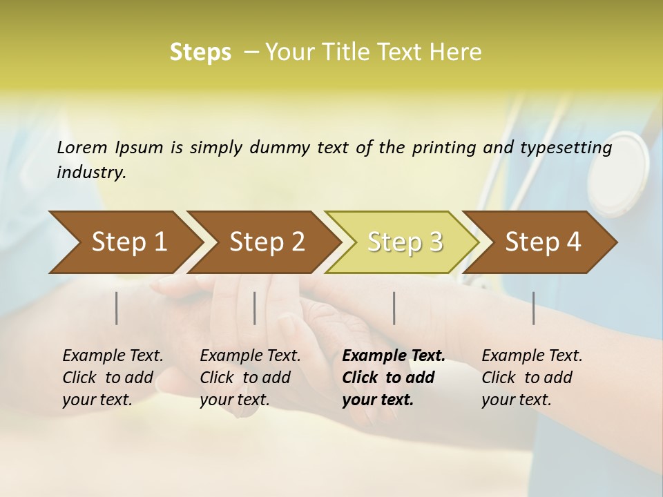 Patient Nursing Comfort PowerPoint Template
