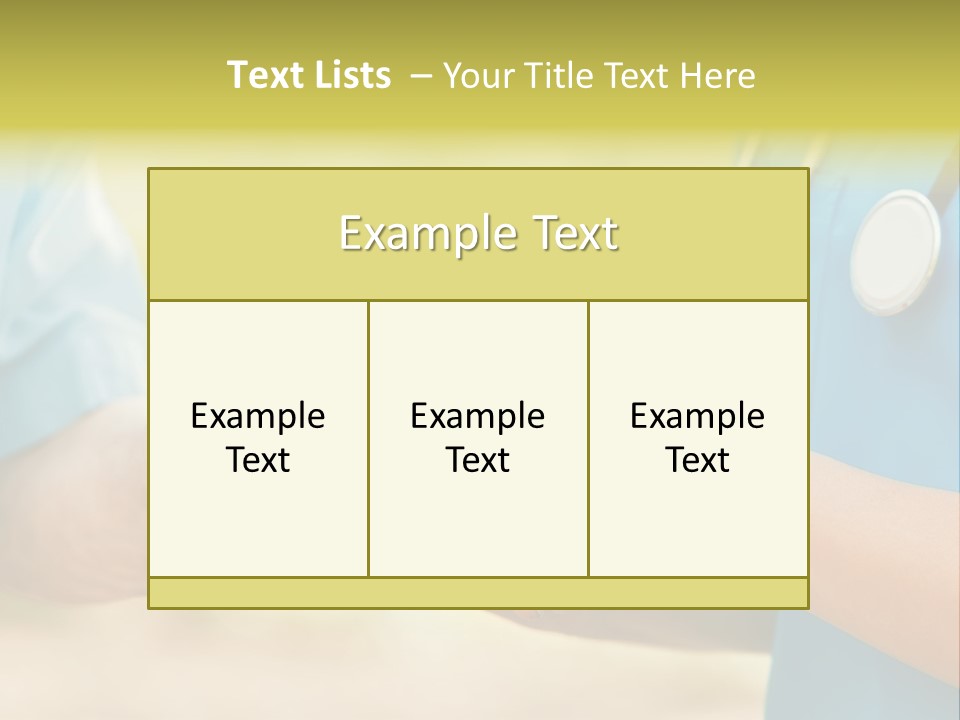 Patient Nursing Comfort PowerPoint Template