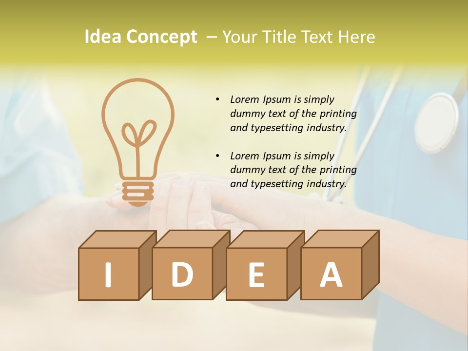 Patient Nursing Comfort PowerPoint Template