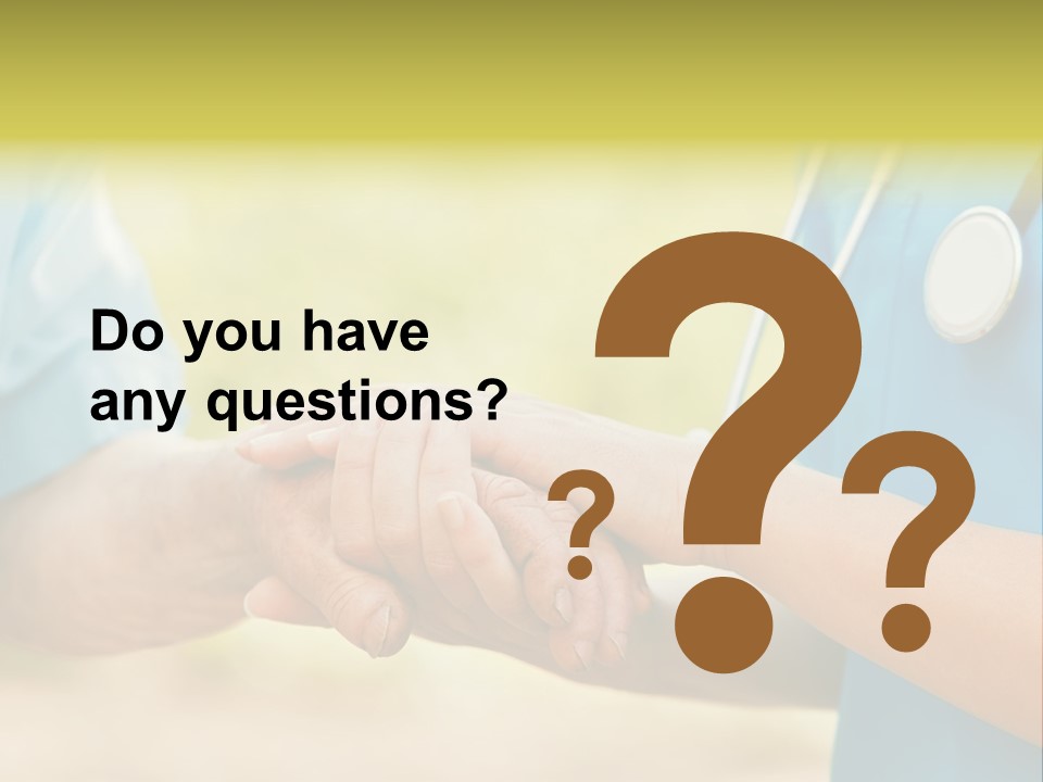 Patient Nursing Comfort PowerPoint Template