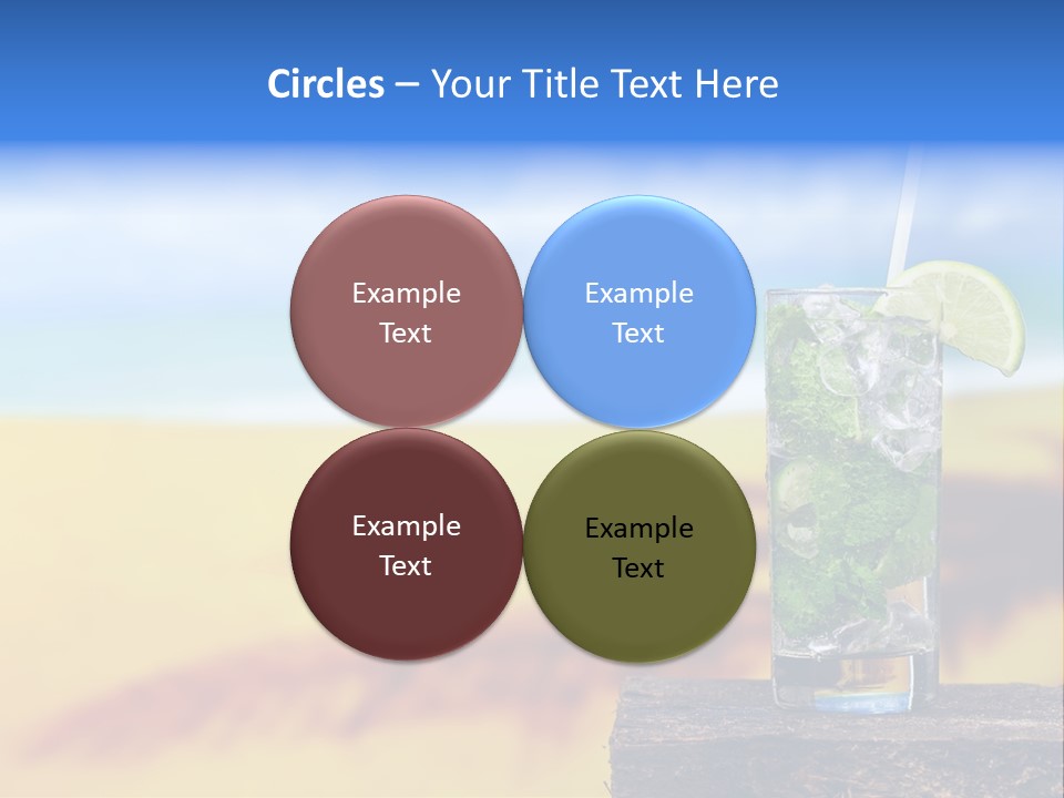 Mohito Yellow Fruit PowerPoint Template