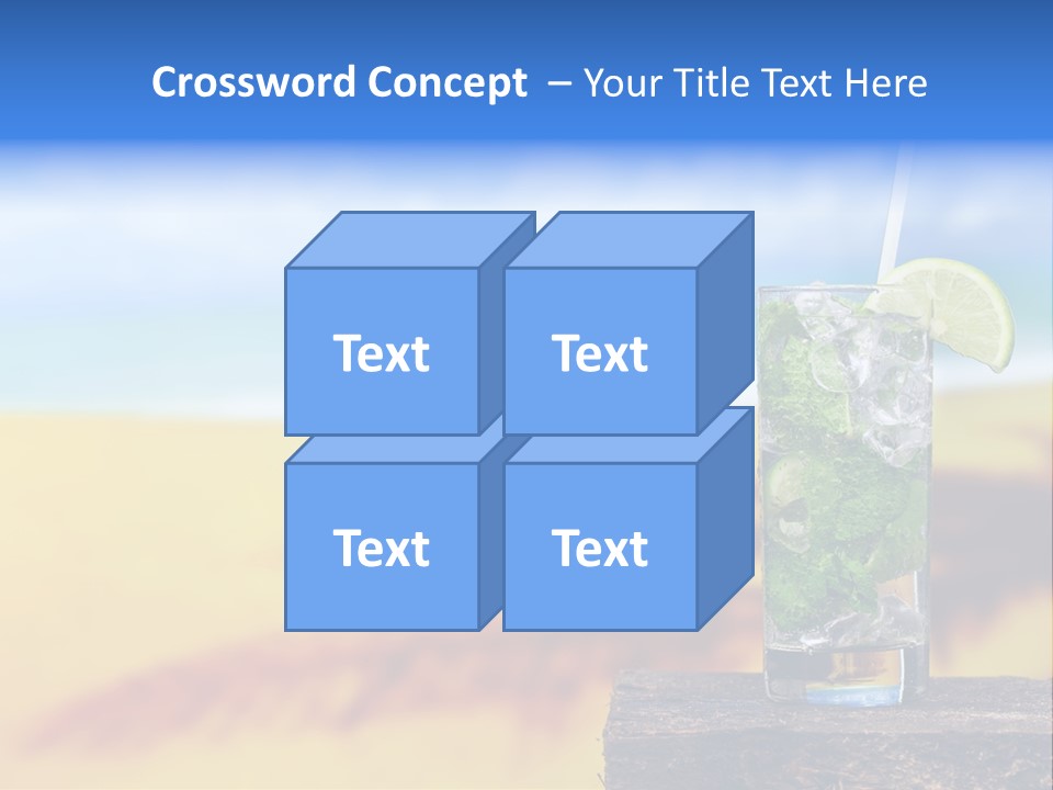 Mohito Yellow Fruit PowerPoint Template