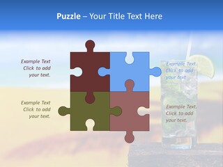 Mohito Yellow Fruit PowerPoint Template