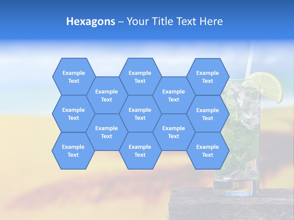 Mohito Yellow Fruit PowerPoint Template