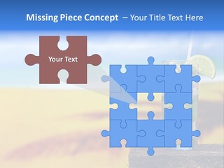 Mohito Yellow Fruit PowerPoint Template