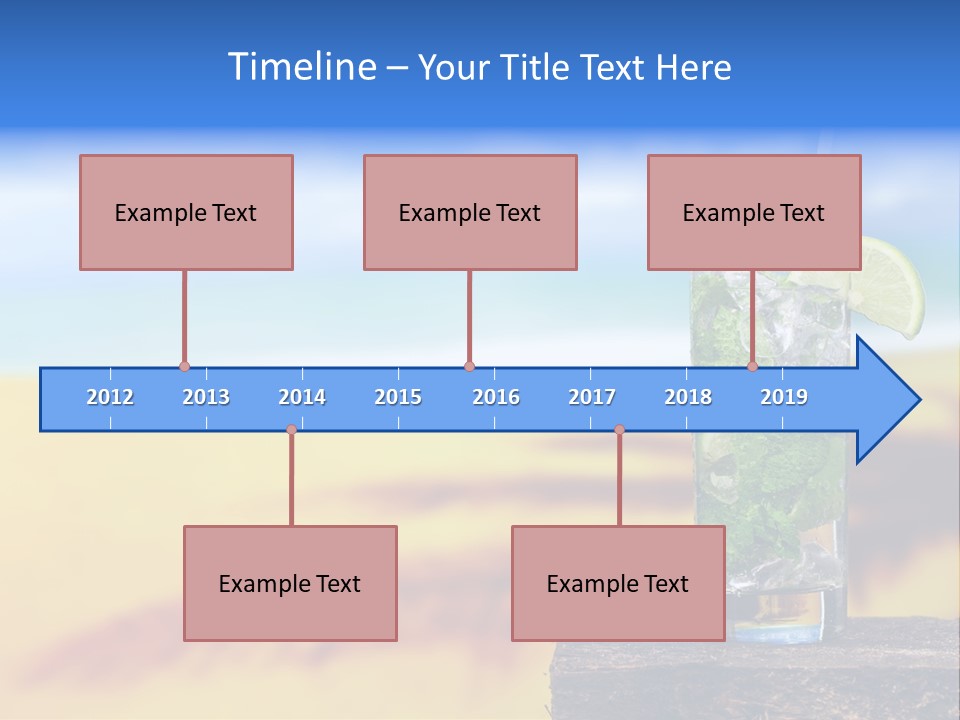 Mohito Yellow Fruit PowerPoint Template