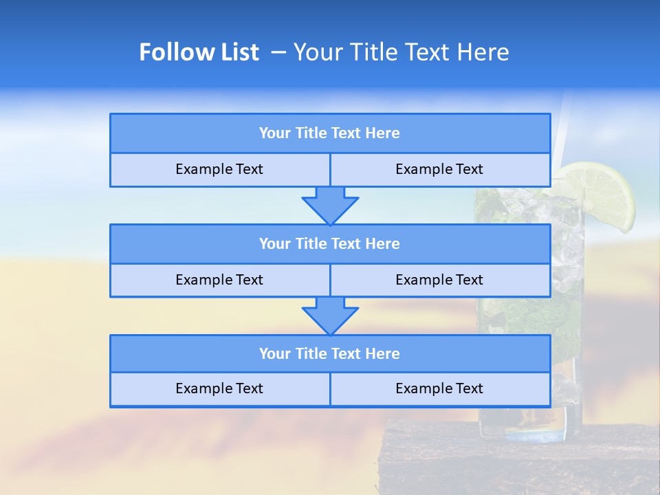 Mohito Yellow Fruit PowerPoint Template