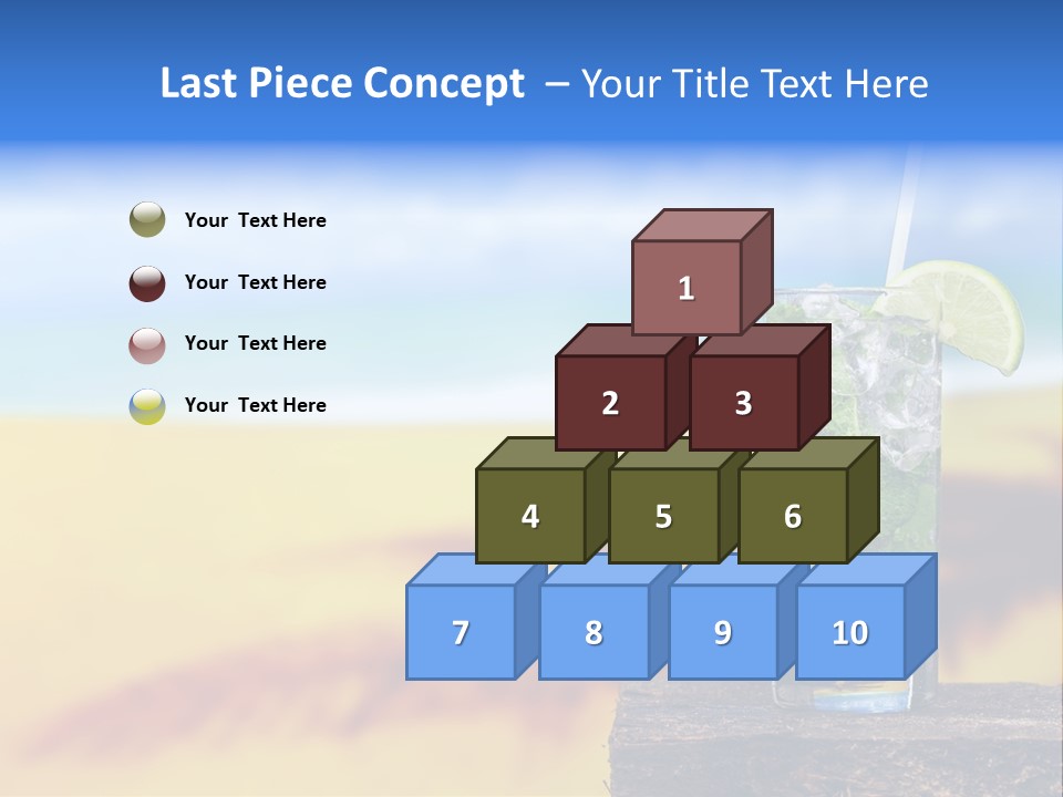 Mohito Yellow Fruit PowerPoint Template