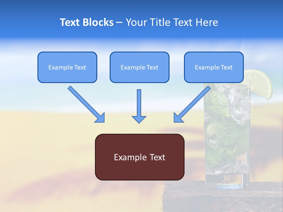 Mohito Yellow Fruit PowerPoint Template