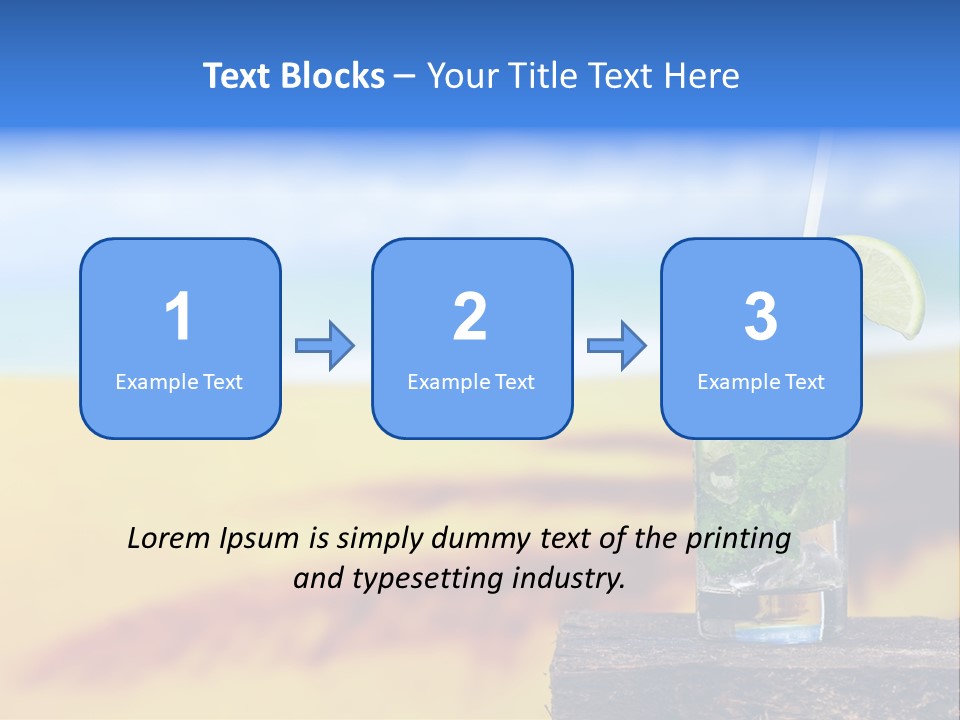 Mohito Yellow Fruit PowerPoint Template