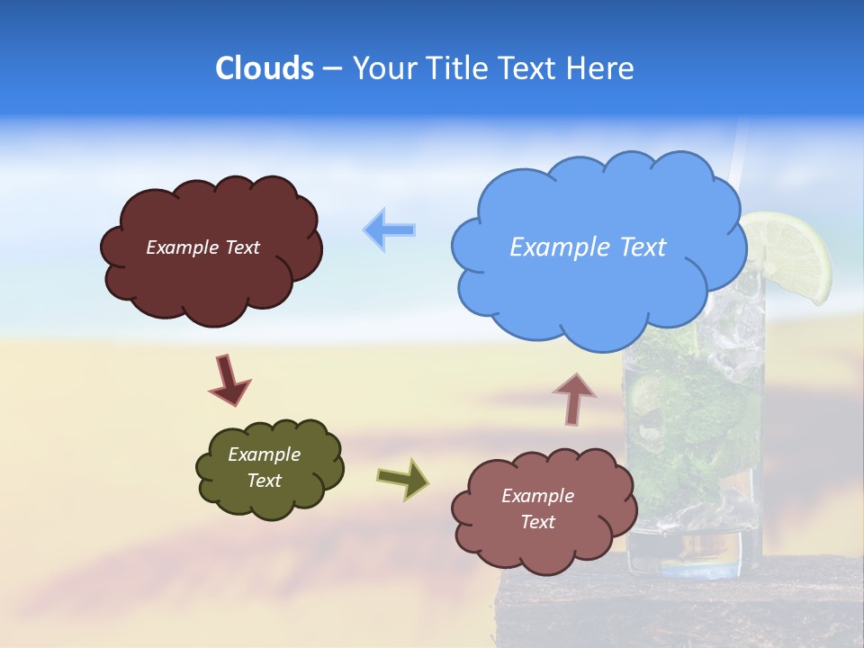 Mohito Yellow Fruit PowerPoint Template
