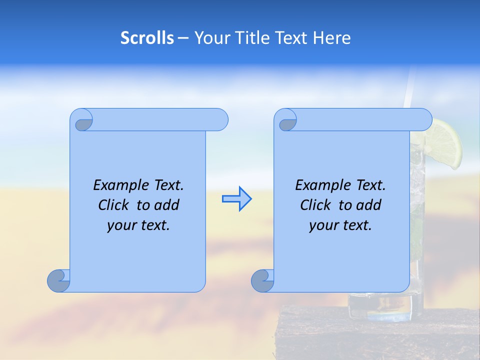 Mohito Yellow Fruit PowerPoint Template