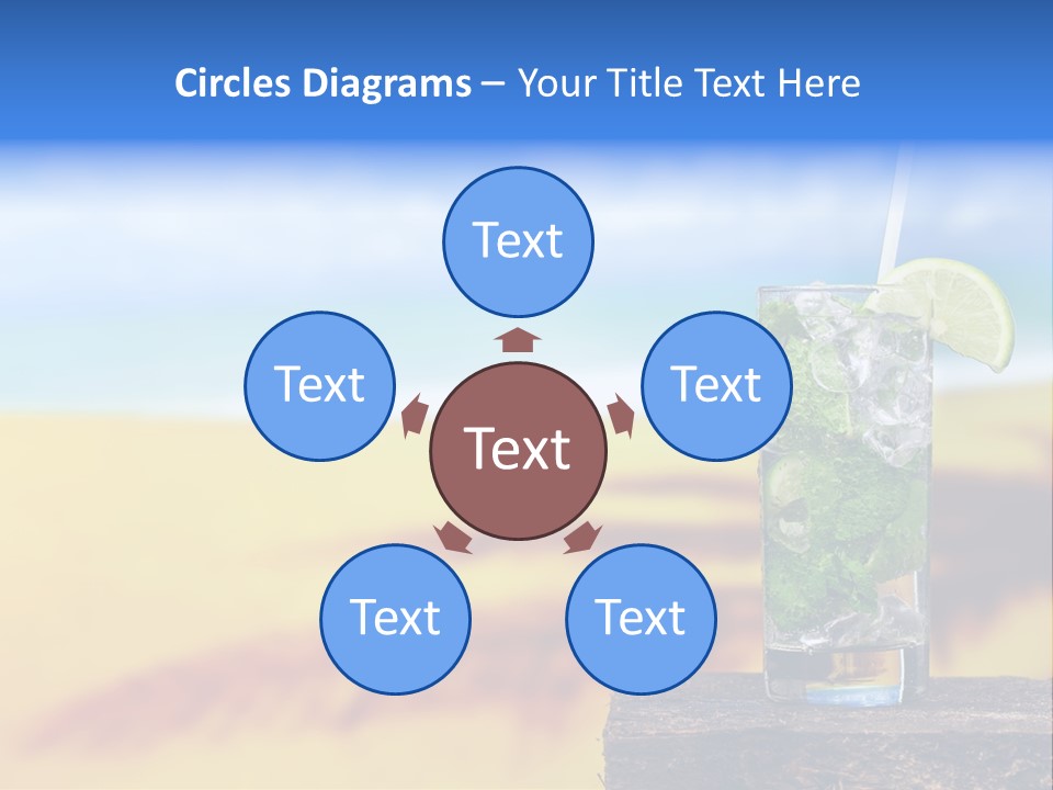 Mohito Yellow Fruit PowerPoint Template