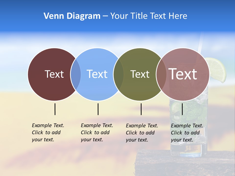 Mohito Yellow Fruit PowerPoint Template
